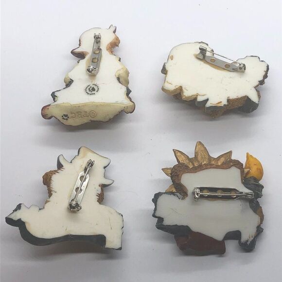 Bundle of 4 Vintage Boyd's Bears Figural Pins / Brooches - Picture 6 of 7
